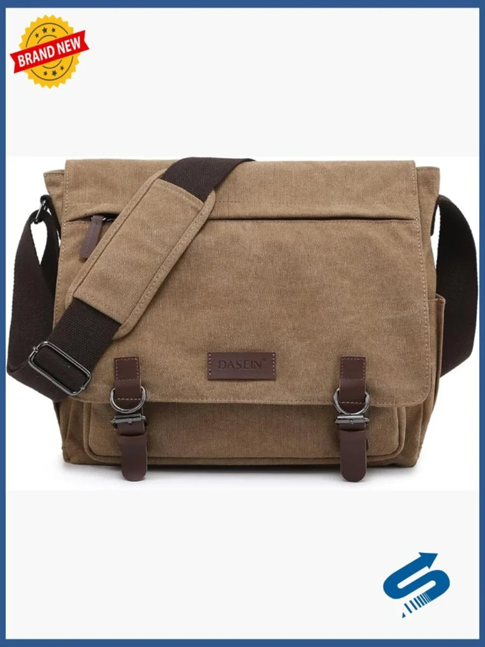 Canvas Messenger Bag Large Crossbody for Laptop Shoulder Travel Business